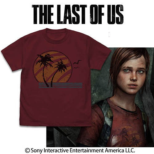 The Last of Us THE LAST OF US Ellie Tシャツ BURGUNDY XL 【01/07頃入荷】
