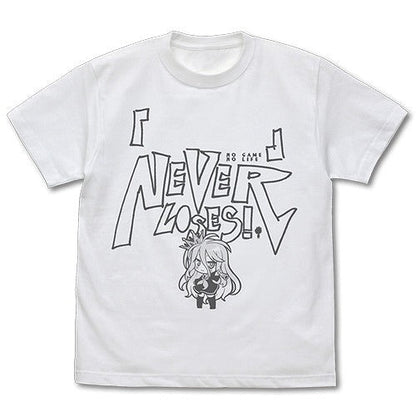 ノーゲーム・ノーライフ 「白」の『　　』（くうはく）に敗北はない Tシャツ WHITE S 【01/24頃入荷】