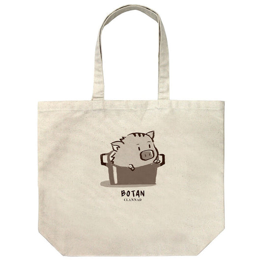 CLANNAD-クラナド- ボタンイラスト ラージトート NATURAL 【12/24頃入荷】
