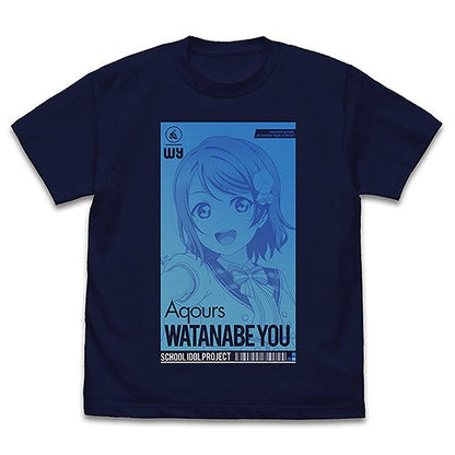 ラブライブ！サンシャイン!! 渡辺 曜 Tシャツ ALL STARS Ver. NAVY S 【02/04頃入荷】