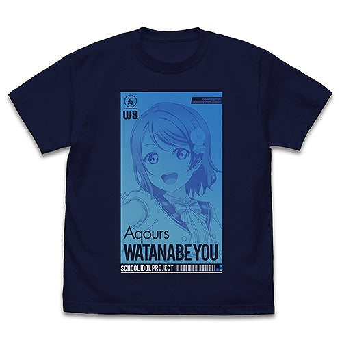 ラブライブ！サンシャイン!! 渡辺 曜 Tシャツ ALL STARS Ver. NAVY S 【02/04頃入荷】
